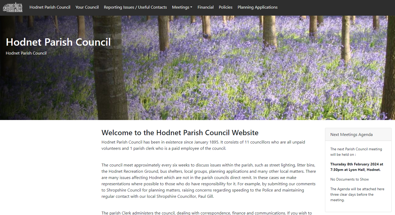 Hodnet Parish Council Website